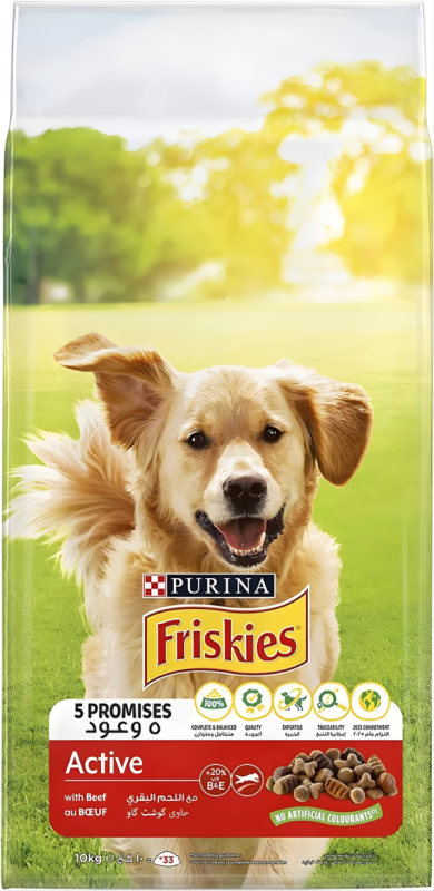 Purina Friskies Active With Meat for Adult Dogs