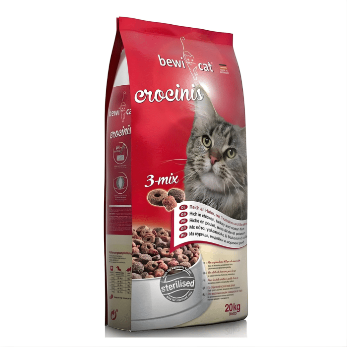 Bewi Dry food for Adult Cat Crocinis 3 Mix 20 kgs