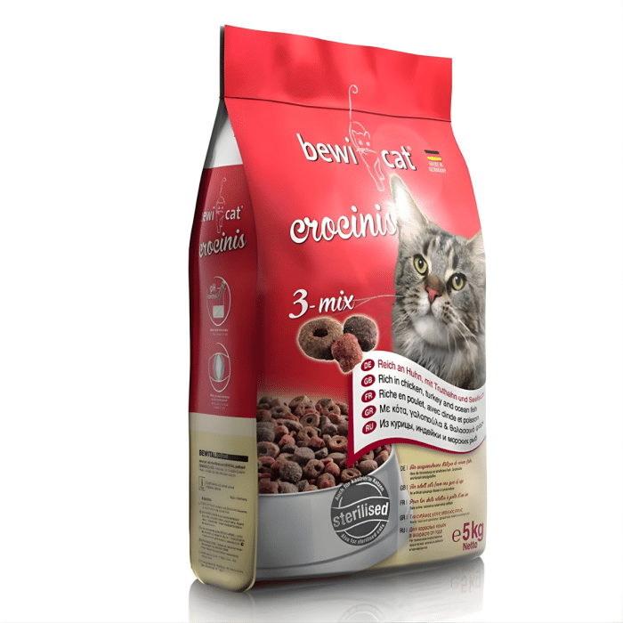 Bewi Dry food for Adult Cat Crocinis 3 Mix 5 kgs