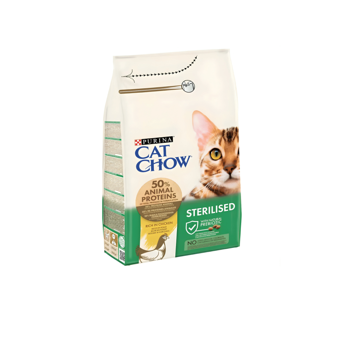 Cat Chow Sterilised Rich in Chicken – Adult Cat Dry Food Cat Chow Sterilised Rich in Chicken – Adult Cat Dry Food