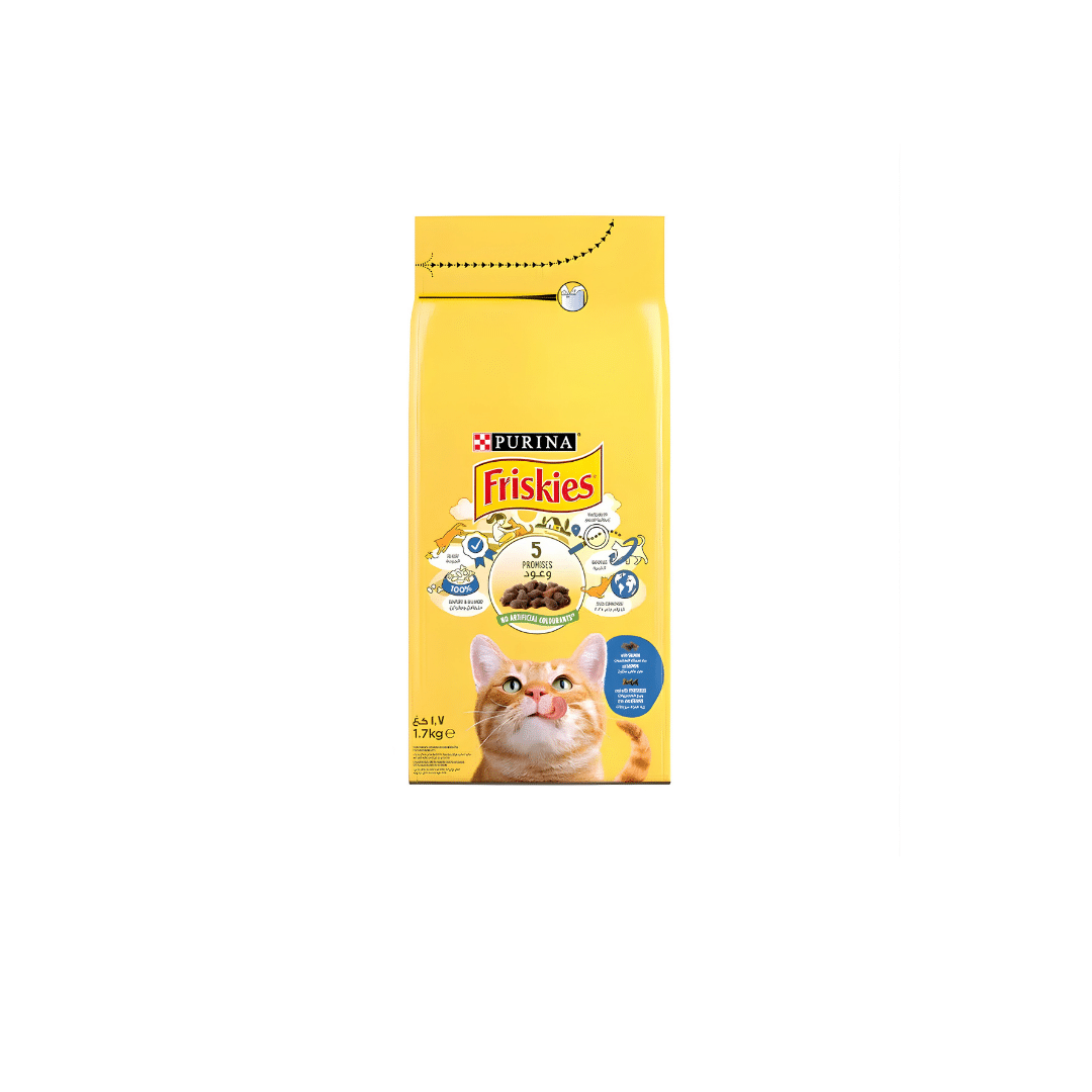 Friskies-Dry-Food-For-Adult-Cat-with-Salmon-And-Vegetables-1.7-Kg-1 Friskies Dry Food For Adult Cat with Salmon And Vegetables