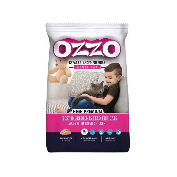 OZZO High Premium Adult Cat Dry Food With Fresh Chicken