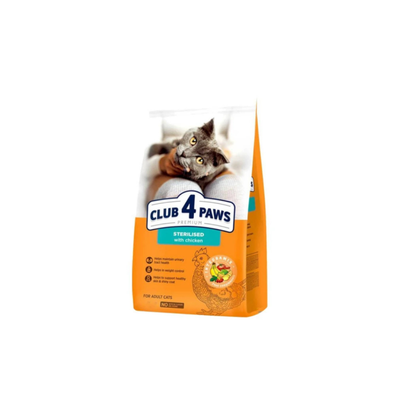 CLUB 4 PAWS Premium Sterilised With Chicken Adult Cats Dry Food