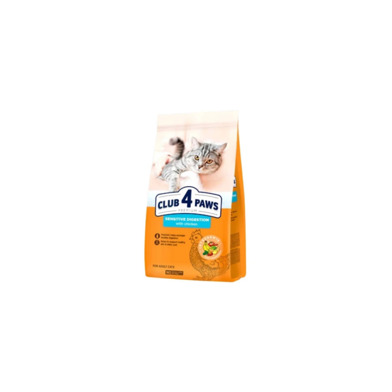 CLUB 4 PAWS Premium Sensitive Digestion With Chicken Adult Cats Dry Food