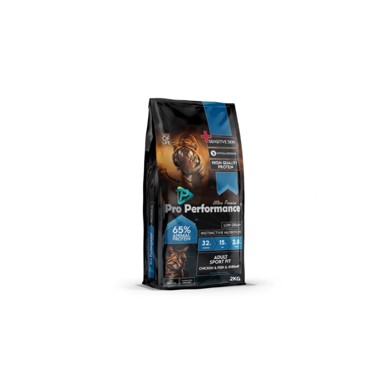 Pro Performance Adult Cat Dry Sport Fit Food Chicken & Fish & Shrimp