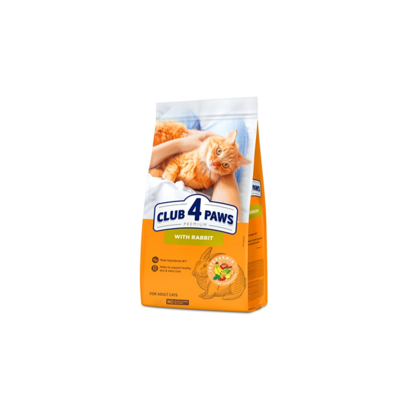 CLUB 4 PAWS Premium With Rabbit Adult Cats Dry Food