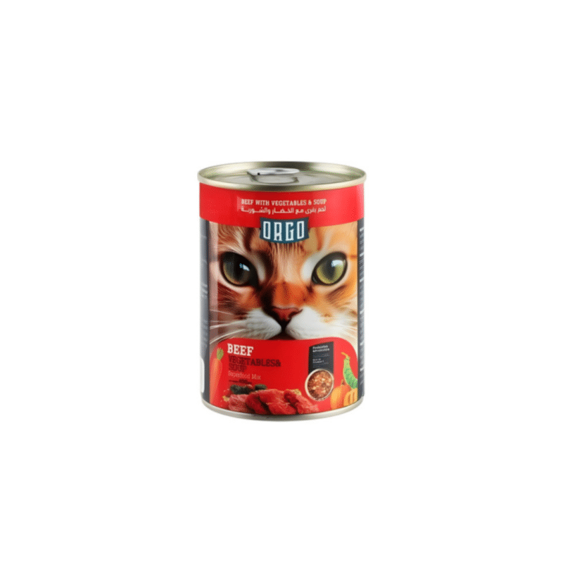 Orgo Canned Food For Cat Beef With Veg & Soup 400 G