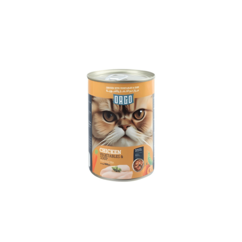 Orgo Canned Food For Cat Chicken With Veg & Soup 400 G
