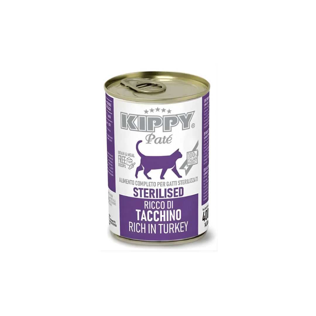 Kippy Wet Food For Cat Sterilised with Turkey 400g Kippy Wet Food For Cat Sterilised with Turkey 400g