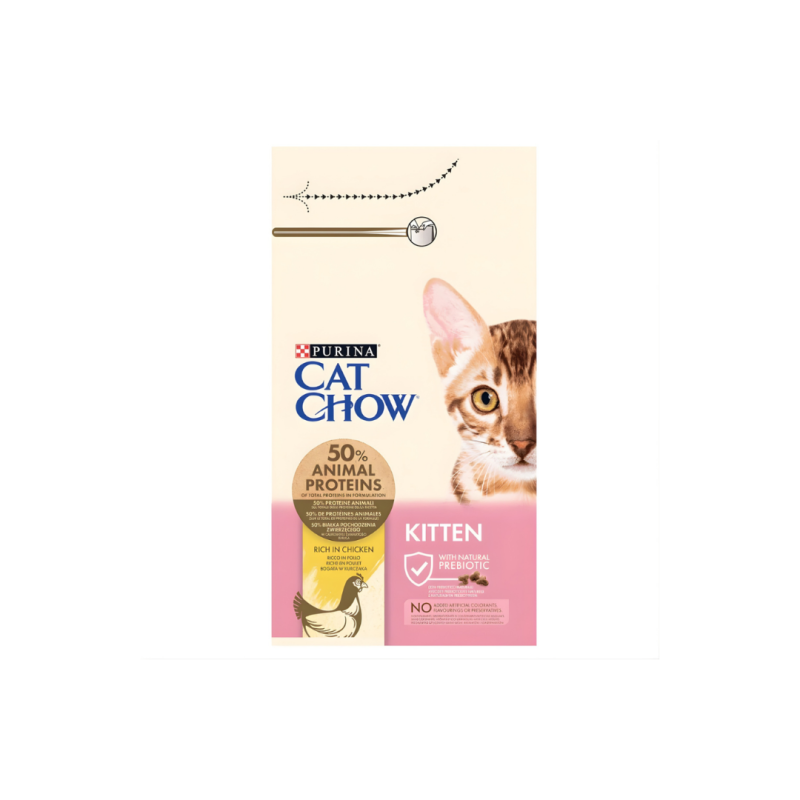 Cat Chow Kitten Rich in Chicken Dry Food 1.5KG