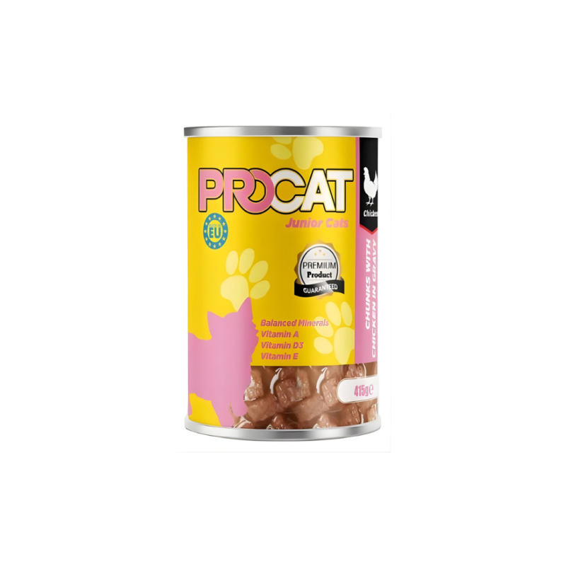 Pro Cat Wet Food For Junior Cats Chicken 415G