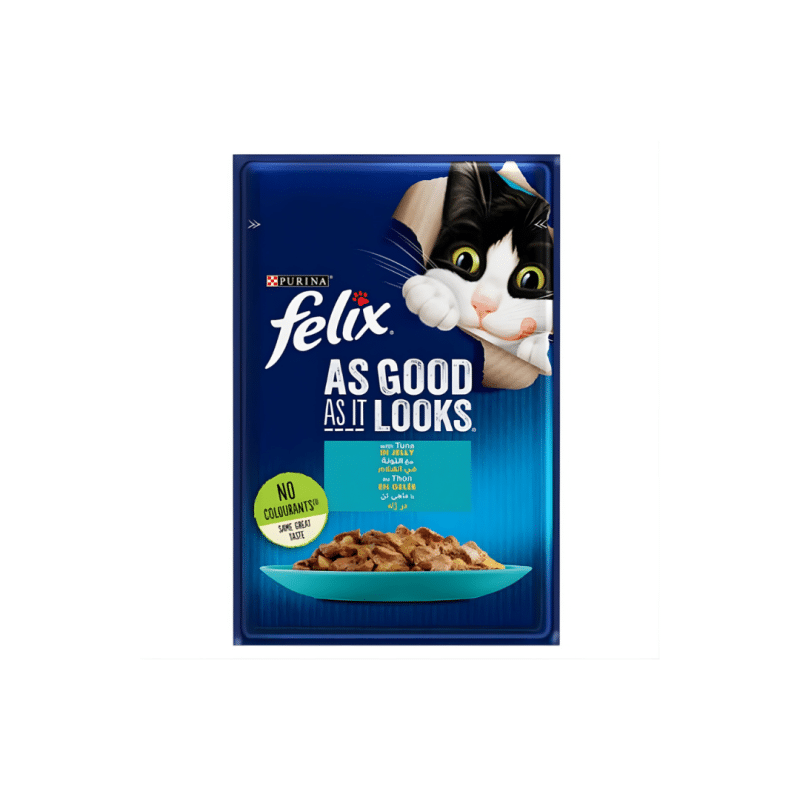 Felix with Tuna Wet Cat Food Pouch 85g