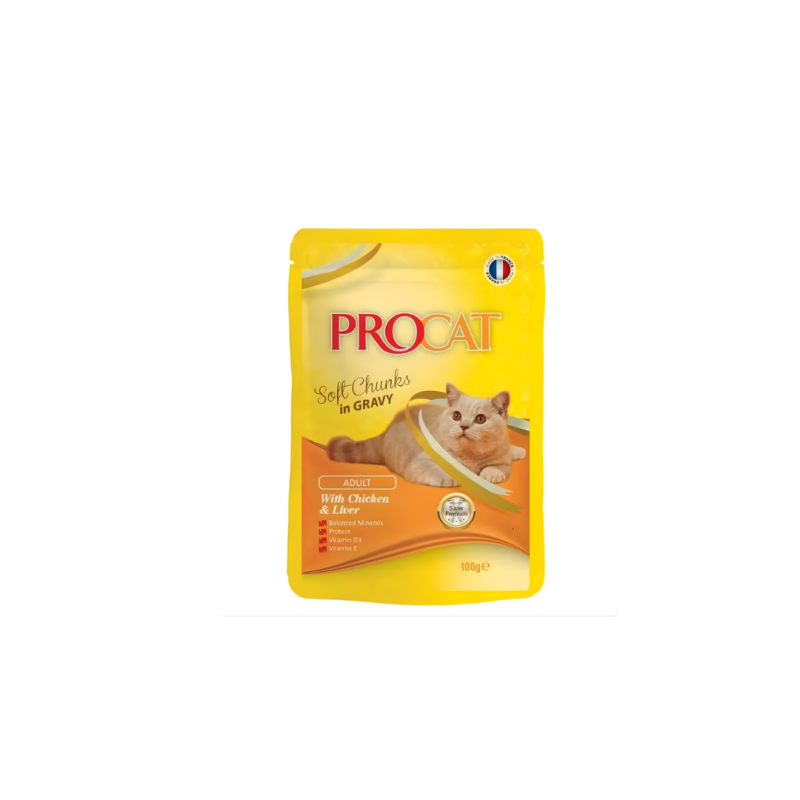 Procat Soft with Chicken and Liver 100g