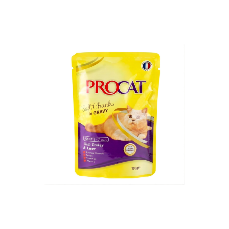 Procat Soft With Turkey And Liver 100g