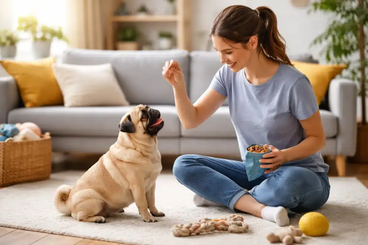 How to train a pug dog at home