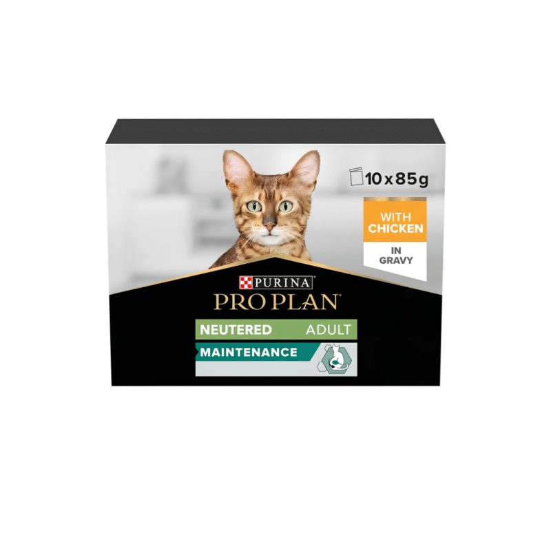 Pro Plan Pouch Sterilised Maintenance Adult Wet Cat Food with Chicken in Gravy 85g