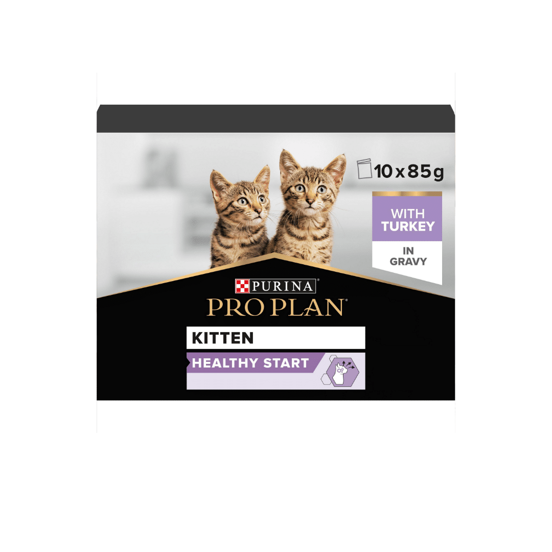 Pro Plan Pouch kitten healthy start turkey 85gm 10 Pouches Pro Plan Pouch Kitten Healthy Start Turkey 85gm X 10 Pouches