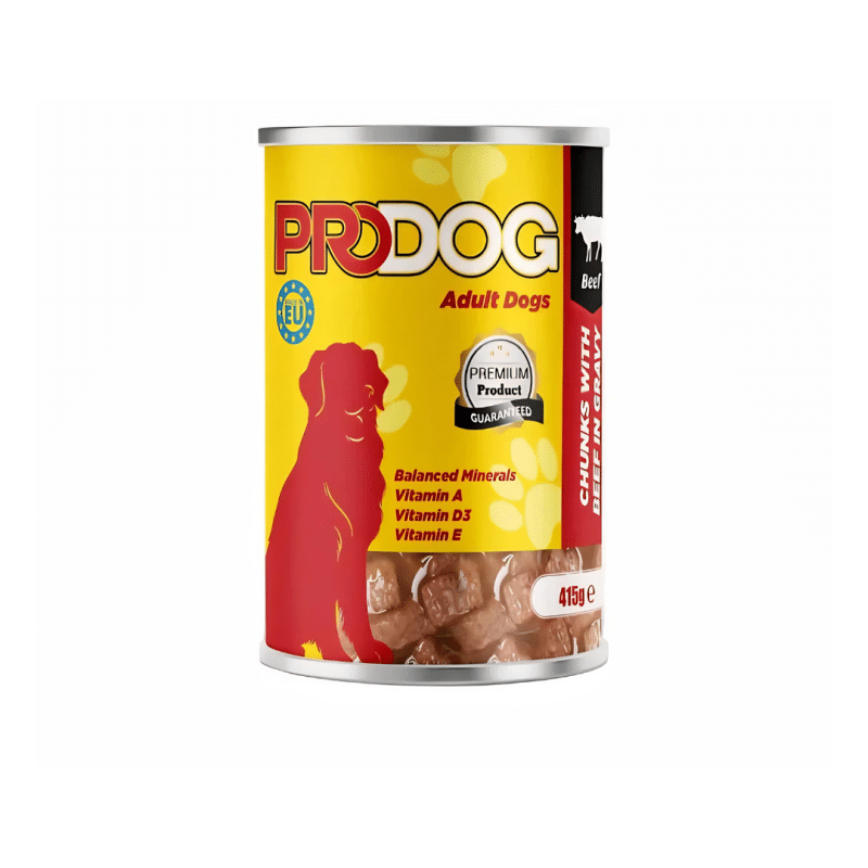 Wet Food chunks with Beef for Adult dogs