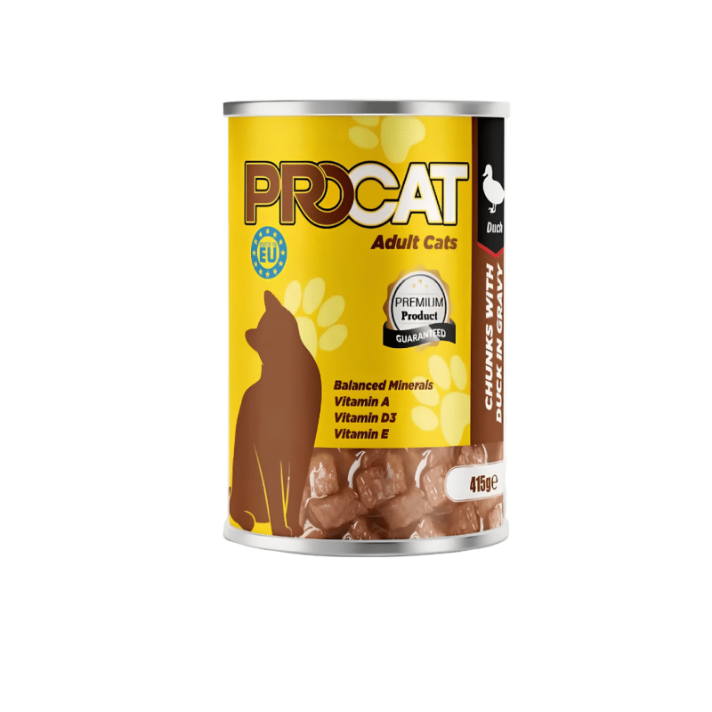 Procat Wet Food For Adult Cat Duck 415g