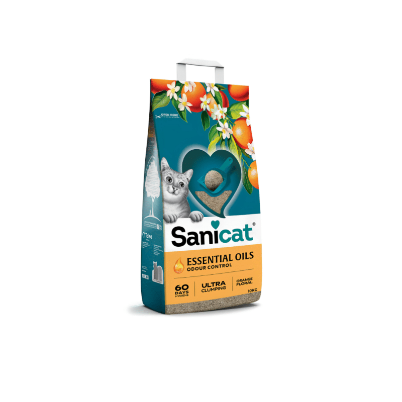 Sanicat Orange & Floral Ultra Clumping Litter