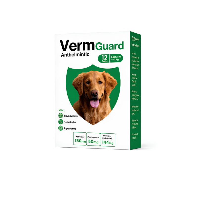 Verm guard dogs tablets 10Kg each12 Tablets
