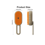 Electric Spray Handle Massage Brush White & Cream Colour