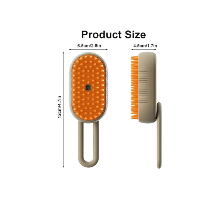 Electric Spray Handle Massage Brush White & Cream Colour