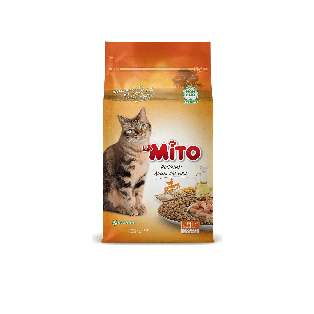 La Mito Premium Adult Cat Dry Food with Chicken 1KG La Mito Premium Adult Cat Dry Food with Chicken 1KG