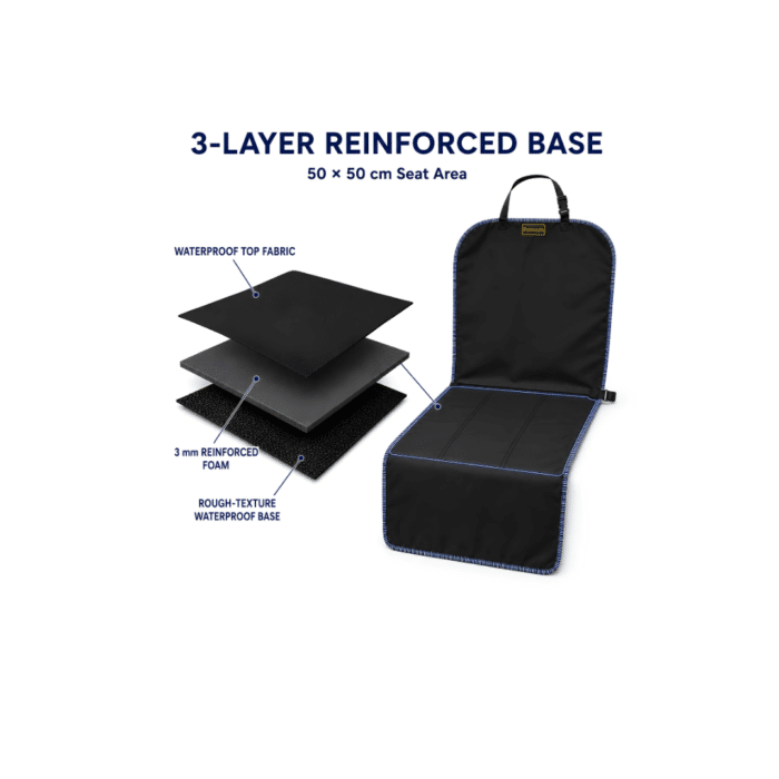 Moda Car Front Seat Cover Black 125x50 cm - Image 3