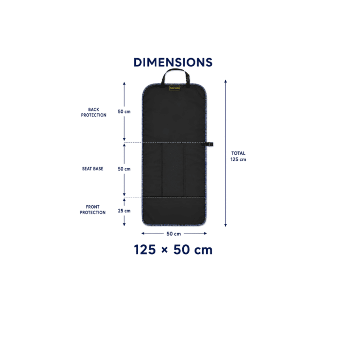Moda Car Front Seat Cover Black 125x50 cm - Image 4
