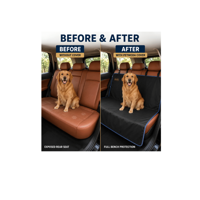 Dog Moda Car Seat Cover 1 Side Black 143x120 cm - Image 8