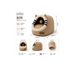 Moda Cat House – The (Cat) Shape in Brown 50x35x35H cm - Image 3