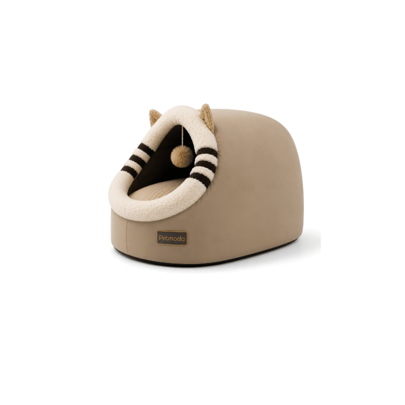 Moda Cat House - Cat Design in Brown 50x35x35h