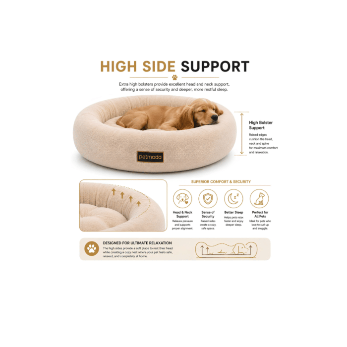 Moda Donut Calming Fur Bed - Image 7