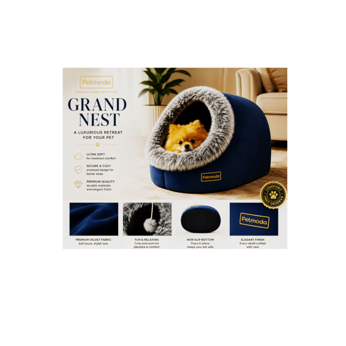 Moda Grand Nest in Blue 60x45x40cm - Image 3