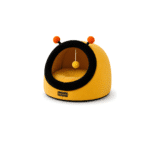 Moda cat house bee shape in yellow 50x35x35H cm