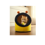 Moda cat house bee shape in yellow 50 cm