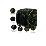 Moda New Bag Black Green 35x45cm H 30 - Image 4