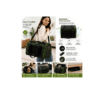 Moda New Bag Black Green 35x45cm H 30 - Image 6