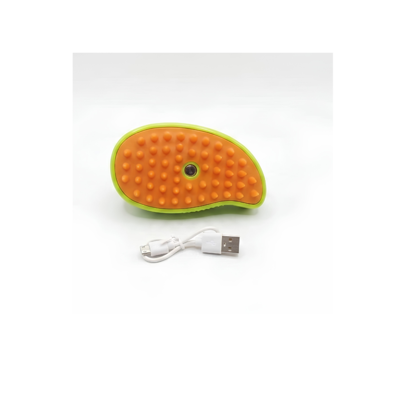 Pet Brush Spray Massage Rechargeable in Green