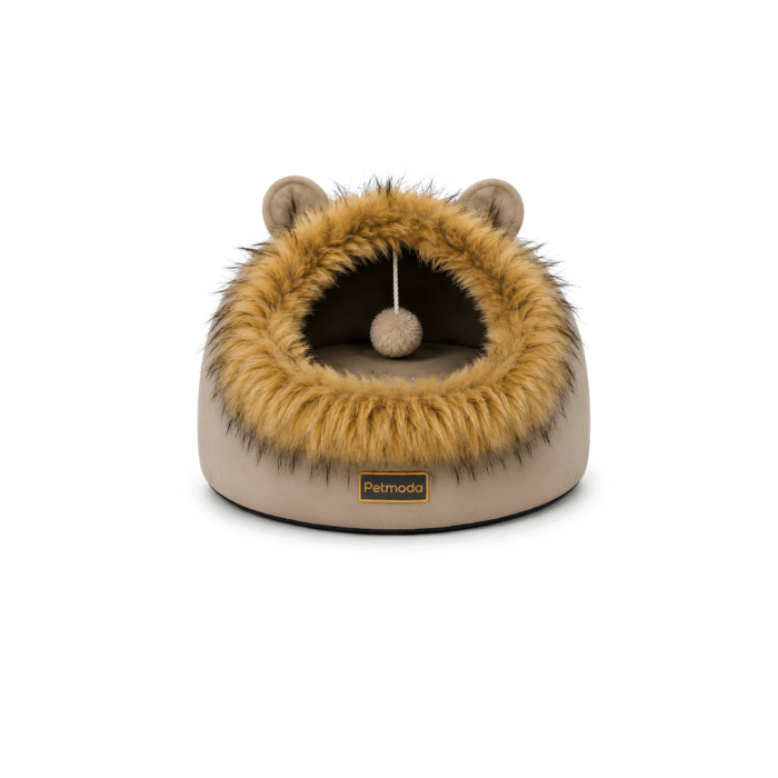 Moda Cat House Lion Shape in Beige 50x35x35H cm - Image 3