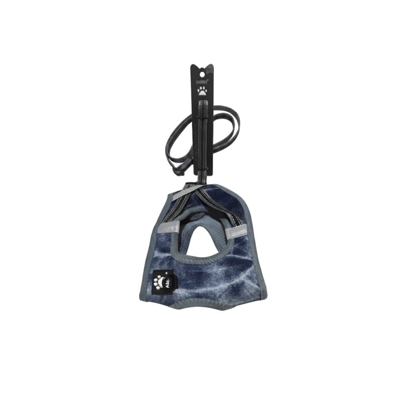 YABEIBI small dog Vest And leash grey