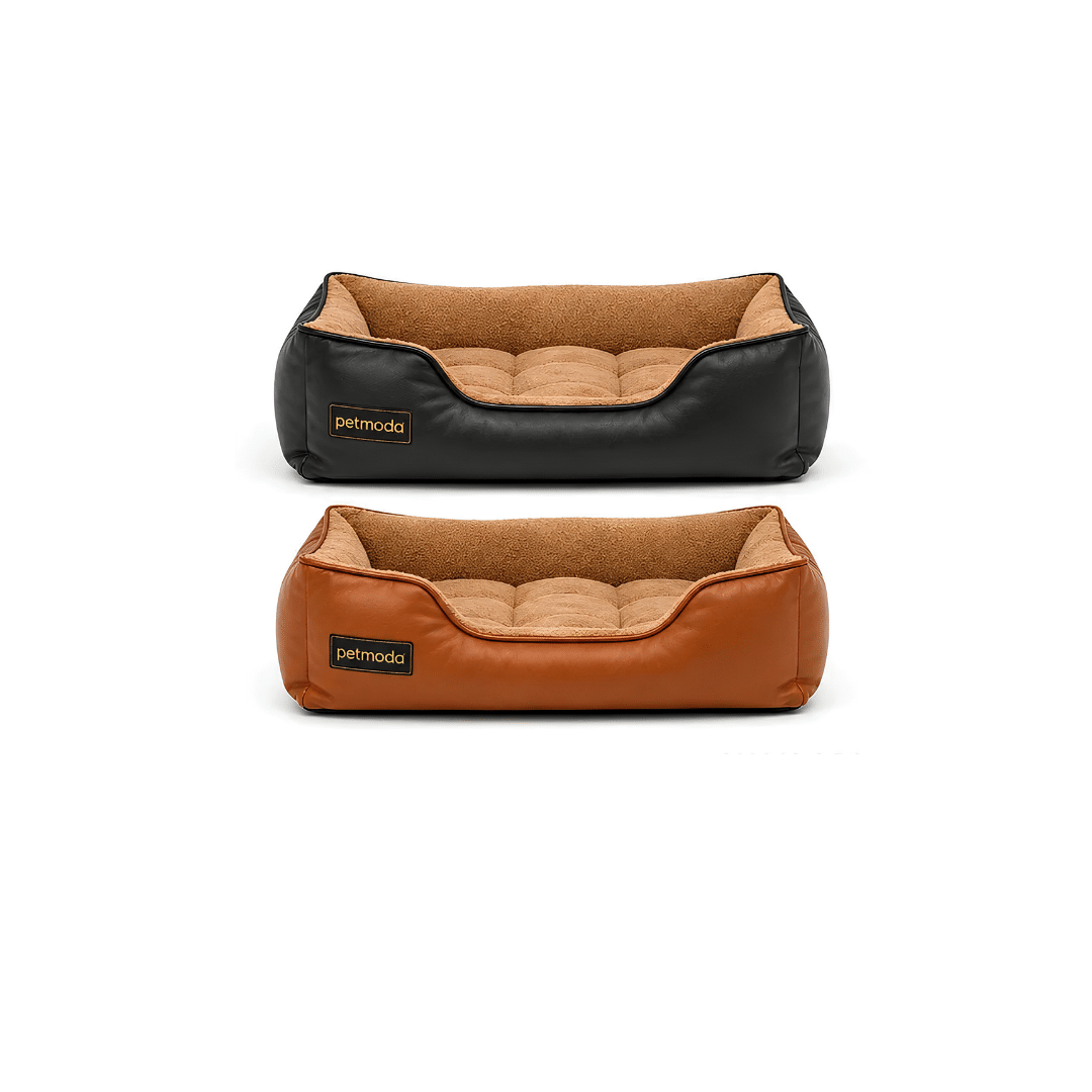 petModa classic leather bed 2 Moda Classic Leather Bed - Image 1