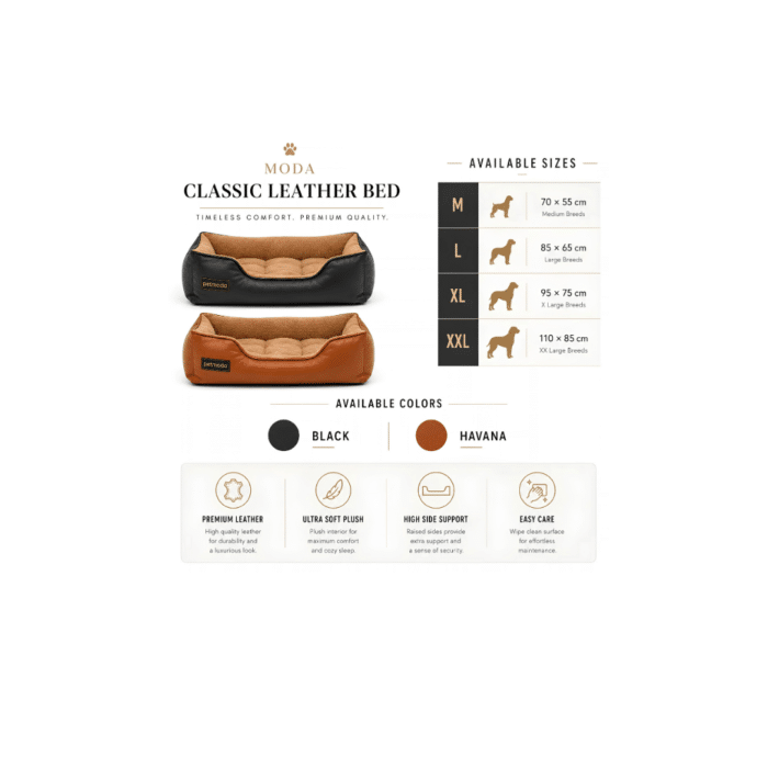Moda Classic Leather Bed - Image 8