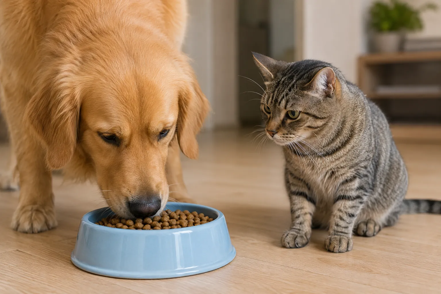 can dogs eat cats dry food