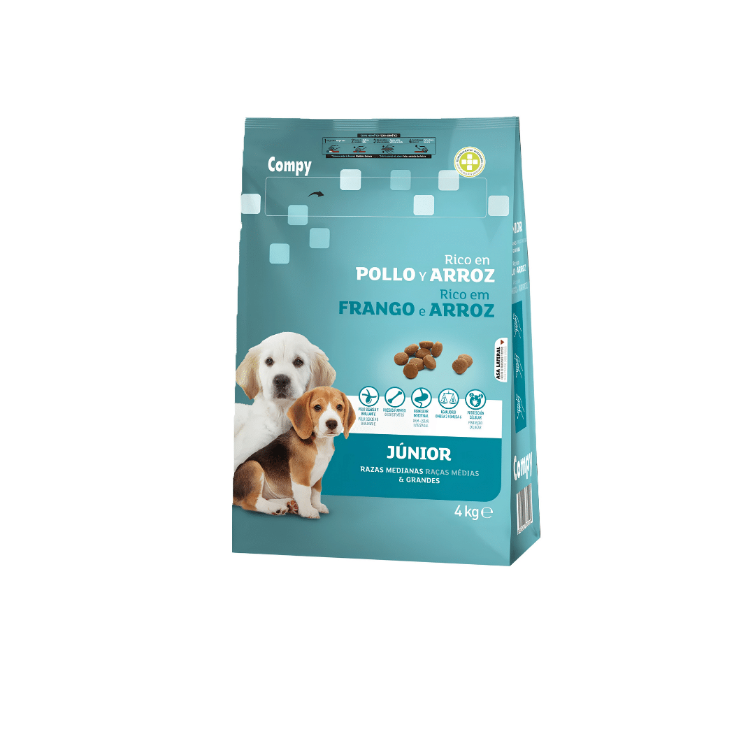 Compy Junior chicken and rice 4kg Compy Junior Dogs Dry Food with chicken and rice