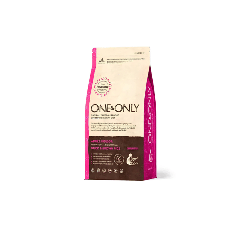 One & Only Dry Food for Adult Cat Indoor Duck & Brown Rice 2kg