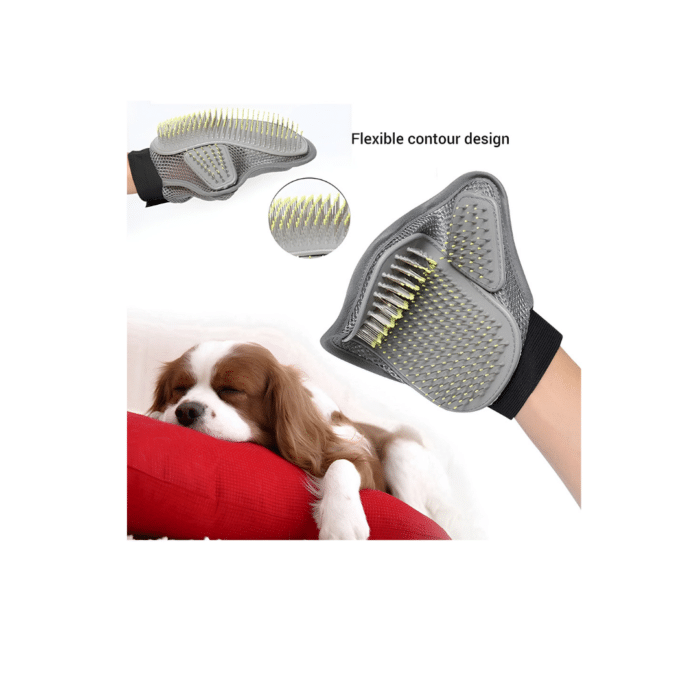 Pet Grooming Glove - Efficient Dog & Cat Hair Removal Brush with Massage Tips - Image 2