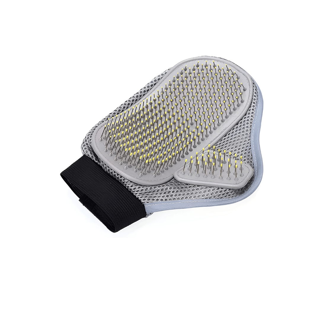 Pet Grooming Glove - Efficient Dog&Cat Hair Removal Brush w Massage Pet Grooming Glove - Efficient Dog & Cat Hair Removal Brush with Massage Tips