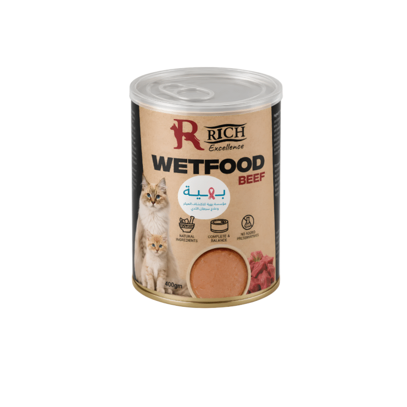 Rich Excellence Cat Wet Food Beef Can 400gm